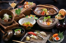 寿司 HASEGAWA 心斋桥 本店_可以享用寿司和京都料理的「源氏」10种菜肴