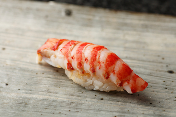 鮨金坂_内含麻虾肉松的“花虾”