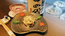 日本酒BAR龙_既下酒又下饭的美食“蛋黄酱拌裙边扇贝和毛豆”