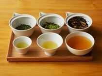 手鞠鮨和日本茶 宗田 -SOUDEN-_3种饮茶比较套餐