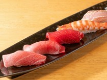 Sushi No Ikumi_品尝上等金枪鱼和时令鲜鱼的“主厨推荐  握寿司5个”