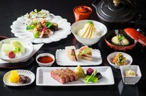 东京十月_包含丰富的时令食材，厨师长推荐的特选套餐“料理长特选  旬 - seasonal-怀石套餐”