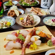 TORISAKANA 梅田店_“66道菜品 梦幻无限畅享套餐！！”烤鸡肉串、寿司、涮涮锅吃到饱！！