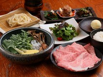 鬼在外 福在内_可以从精选的北海道产优质牛肉和猪肉中挑选的“寿喜烧套餐”