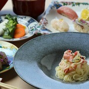 宫岛鮨MAIMON_午餐＜瀬戸＞　享受寿司和意大利冷面的套餐