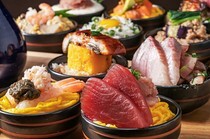 肉和鱼和牡蛎 OYSTER Bar＆Bistro 魚秀 ～UOHIDE～ 涩谷樱丘店_高级小碗盖饭午餐（8种）